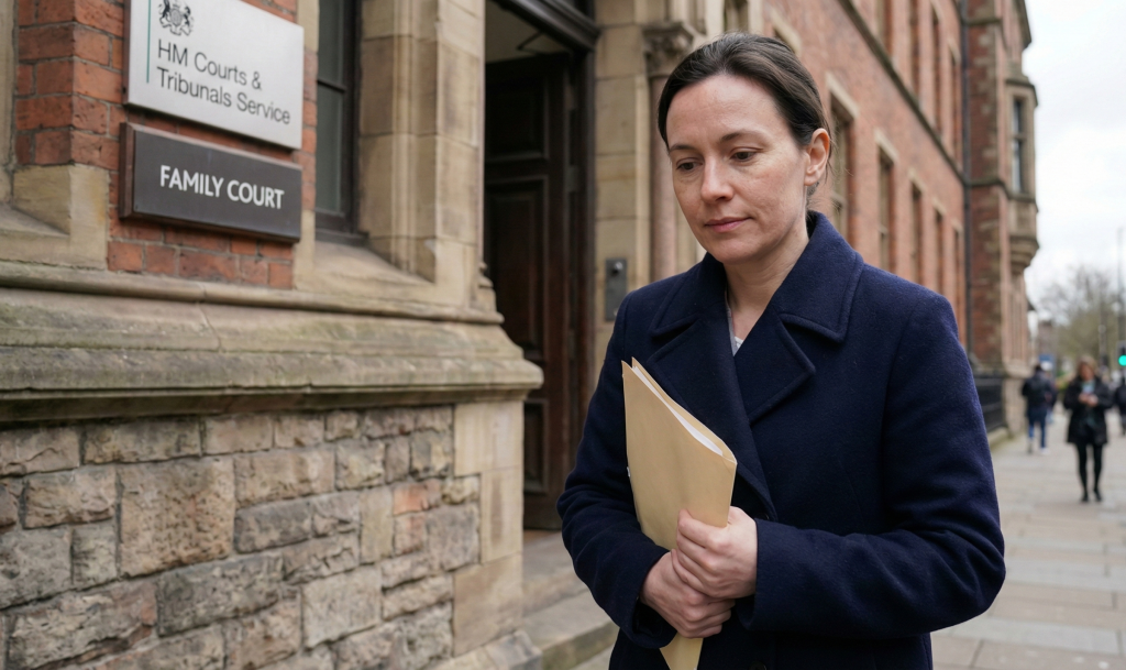 Parent attending a UK Family Court hearing for a child arrangements order