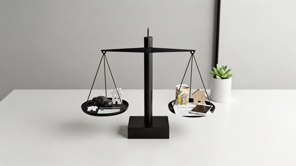 Form E financial statement and supporting financial documents prepared for court