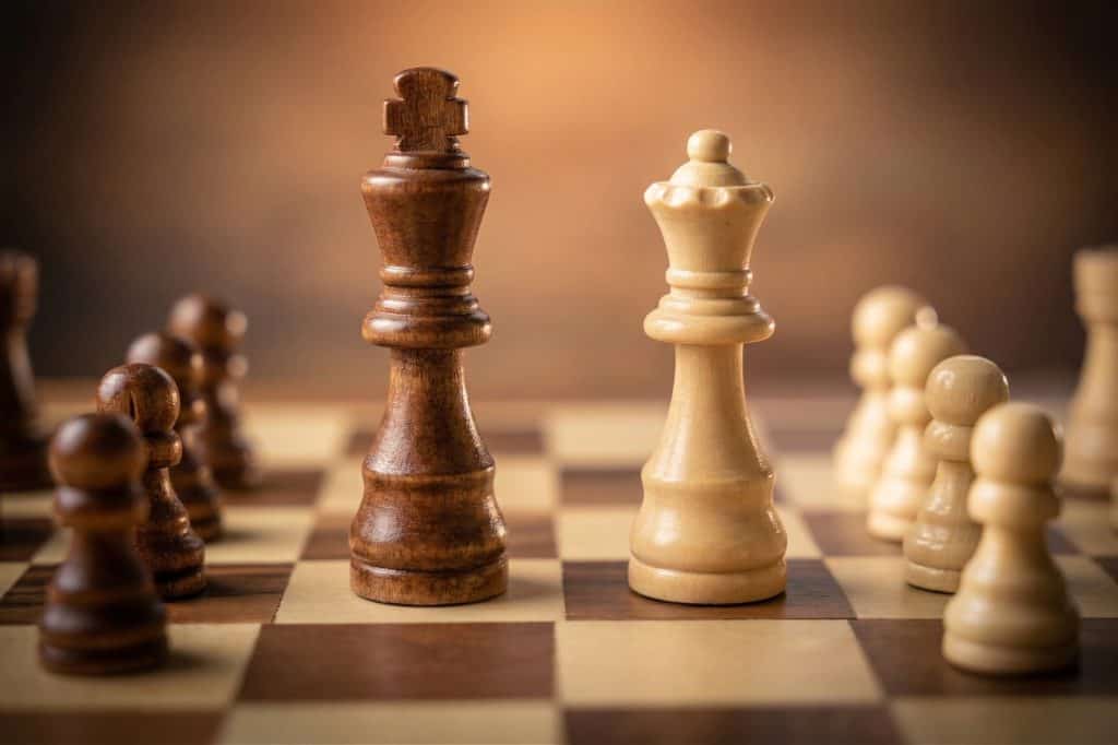 high conflict family court dispute concept chess king vs queen