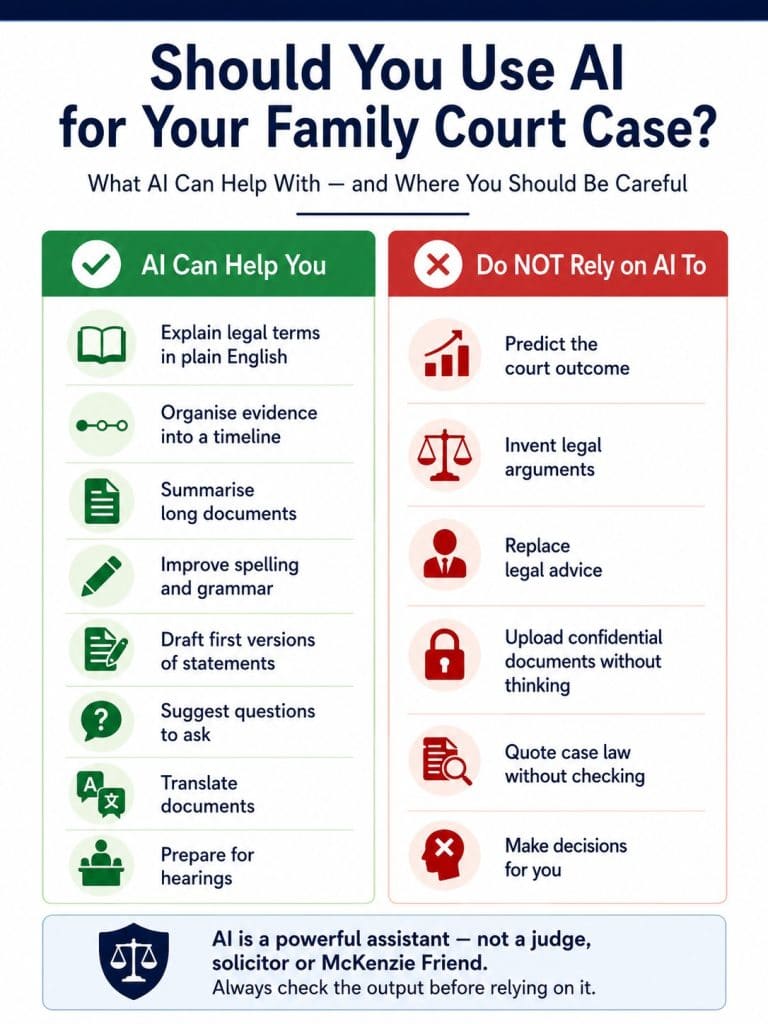 AI for family court cases: what it can help parents with and where caution is needed